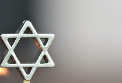 A metal six-pointed 'Star-of-David'.