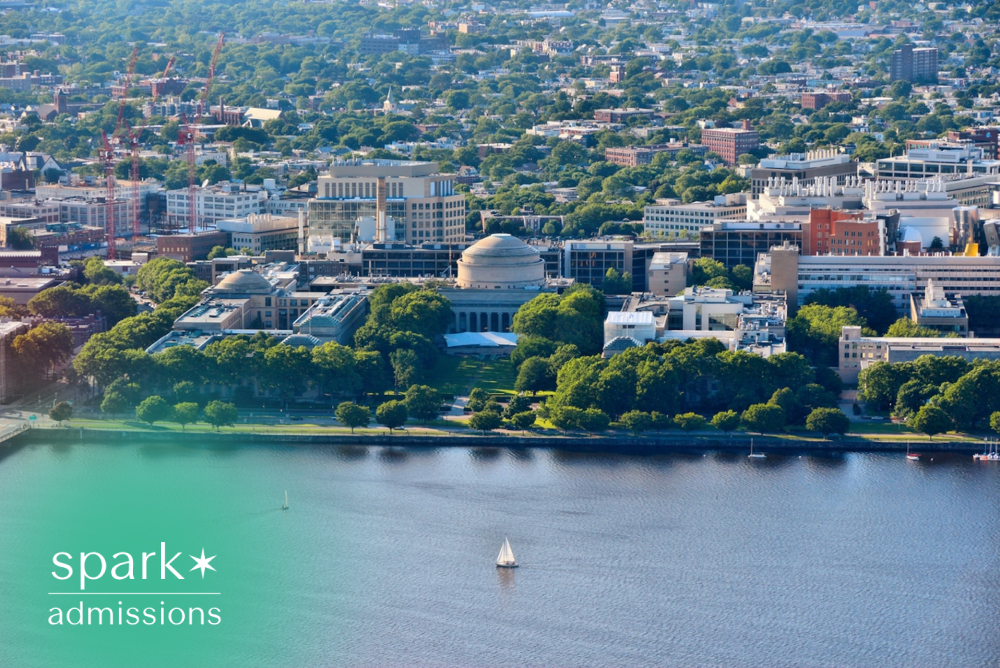 Aerial view of the Massachusetts Institute of Technology (MIT) campus along the Charles River in Cambridge, Massachusetts, highlighting its iconic domed buildings and waterfront setting.