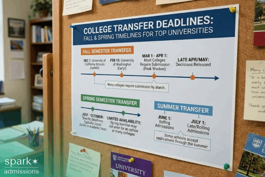 College transfer deadlines pinned on a school board
