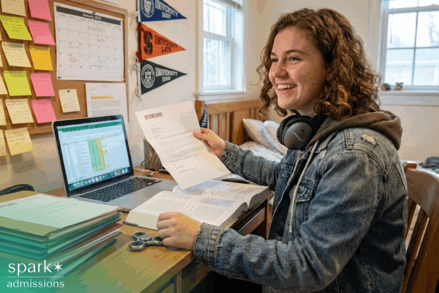 High-achieving student with ADHD or LD holding college application